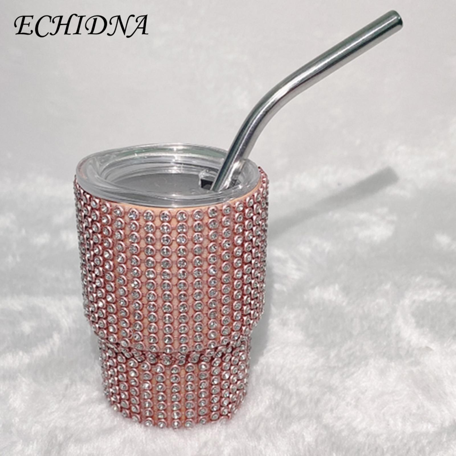 Straw Cup Sparkling Insulated Tumbler with Straw Leakproof Heat-resistant Water Cup Coffee Mug for Southeast Asian Buyers Coffee Cup. 