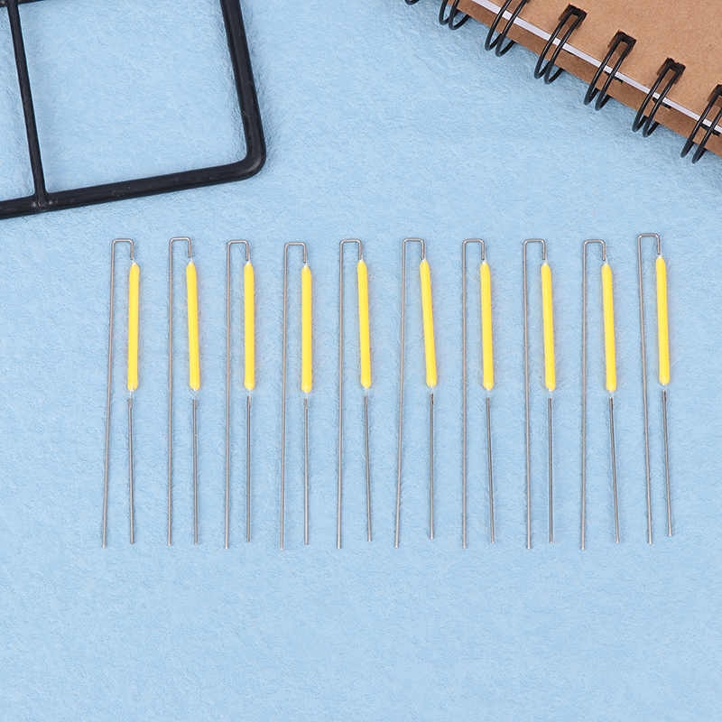 10Pcs 3V 30MM Led Filament Bulb Lamp Parts Ceramic Spot Welding Filament Wire Lamp Led Diode Partial Bulb Chip Parts. 