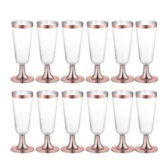 plastic wedding champagne glasses