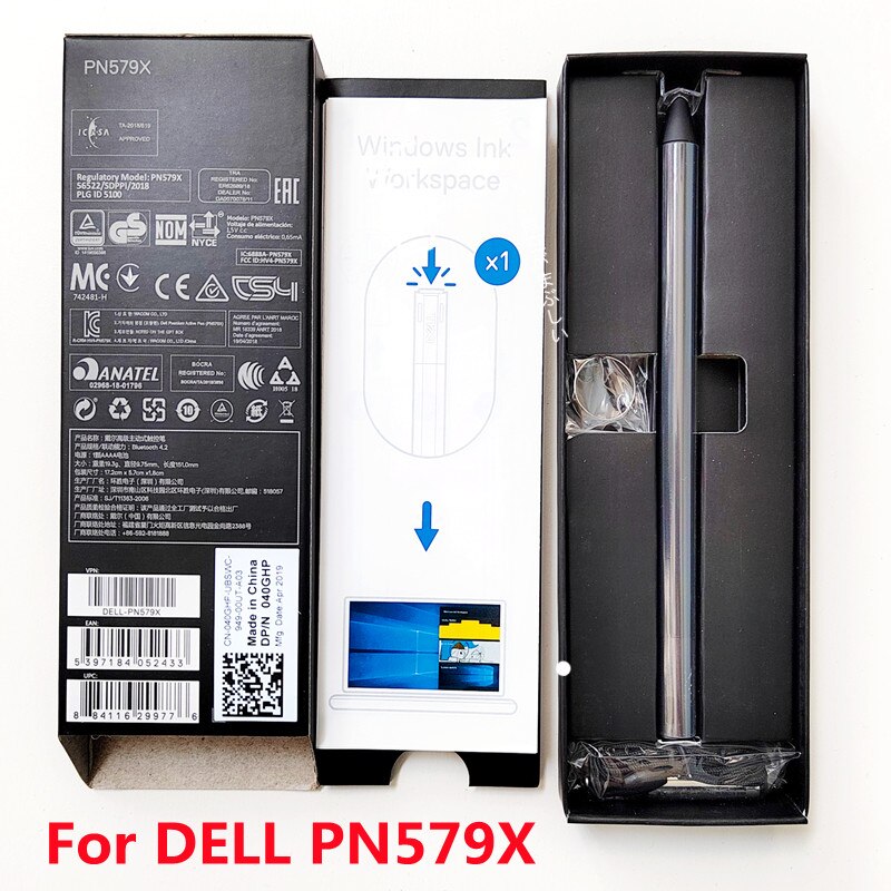 New Dell PN579X Stylus Active Pen for Dell XPS 15 9575, XPS 15 9570 ,XPS 13 9365 Latitude 11 (5175),5179, 7275, Precision 5530. 