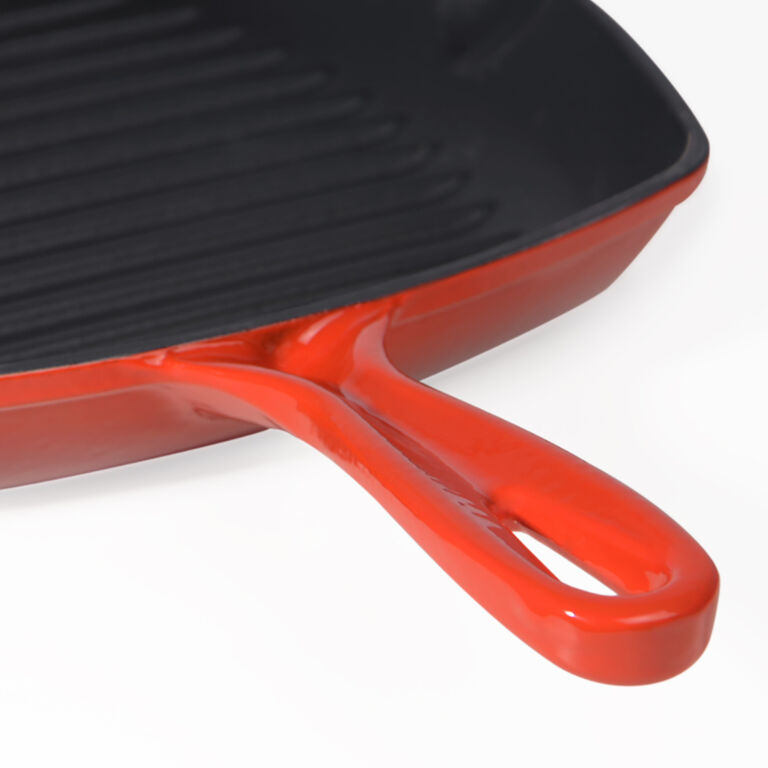 Cast Iron Square Griddle Pan 28cm. 