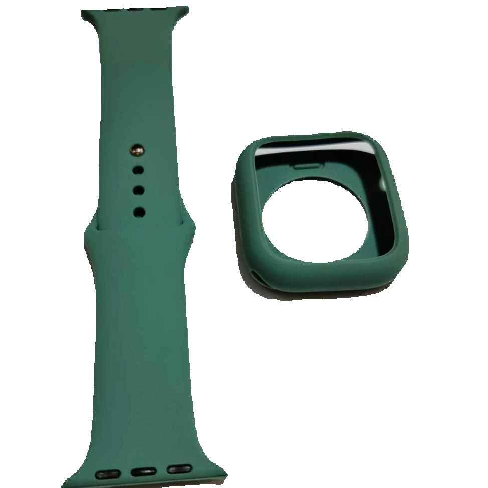 40mm 2 in 1 Soft Silicone Case + Strap for smartwatch. 