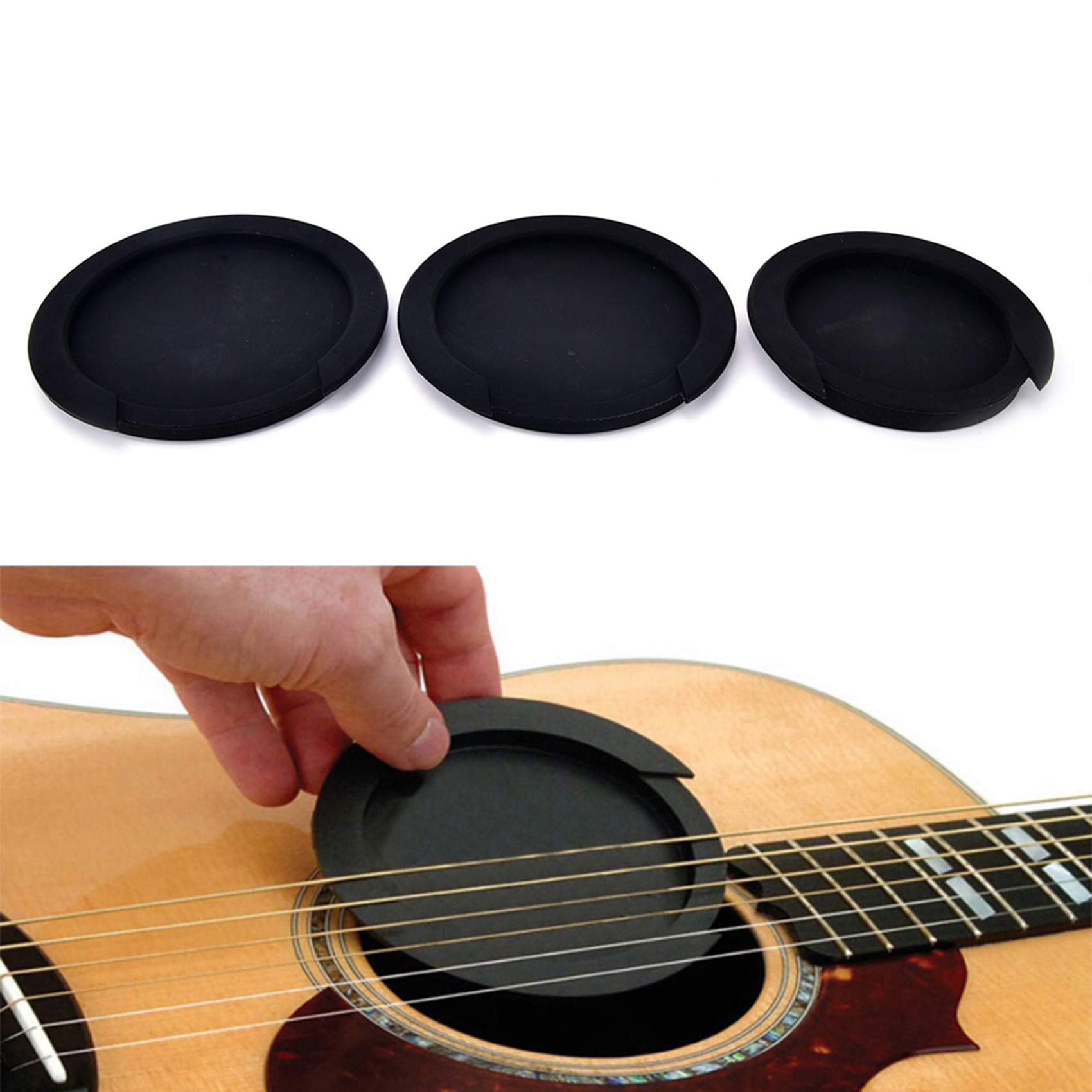 6X Nylon String for Classical Guitar & 1x Guitar Sound Silicone Guitar Sound Hole Cover S. 