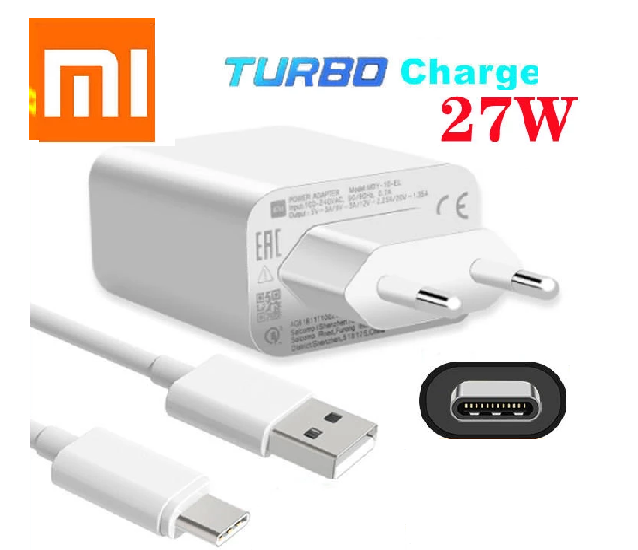 Xiaomi Fast Charger 27W Originall Turbo EU Quick Charge Adapter