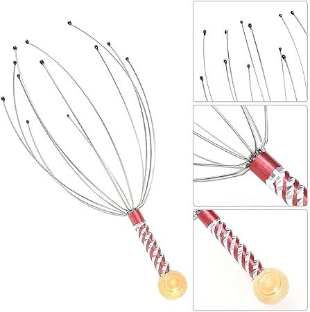 FORIOX Scalp Massage Machine Head Massager Scalp Scratcher 12 Fingers Head Scratcher For Body Relaxing Hair, Head Massage. 