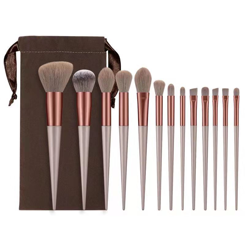 13pcs Makeup Brushes Cosmetic Full Set Soft Hair Female Make Up Tools