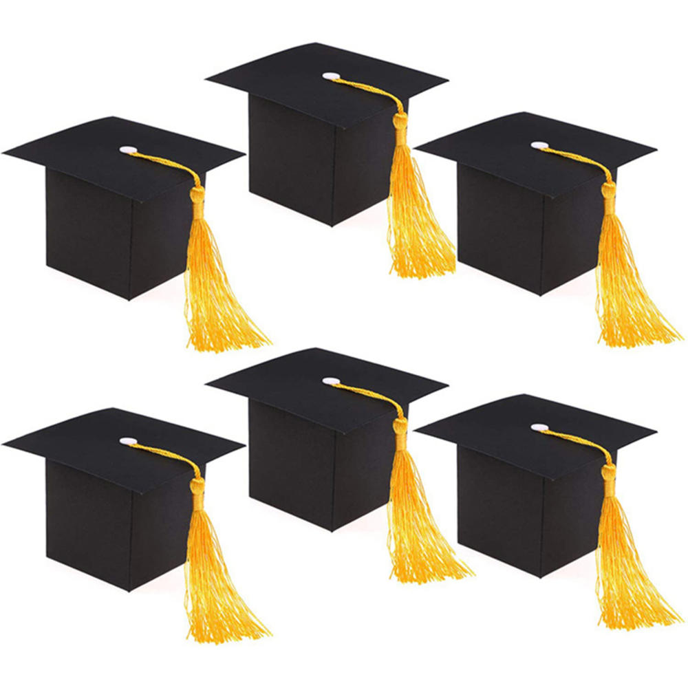 2023 Graduation Decorations Black Graduation Cap Candy Box Graduation Gifts Gift Box Gift Boxes. 