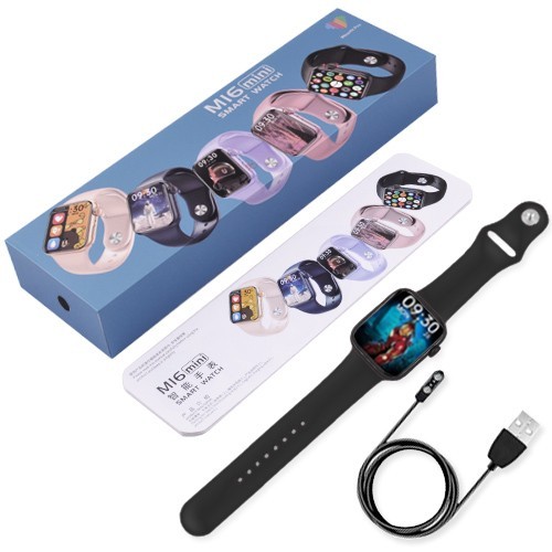 2023 New M16 Mini Smartwatch IP68 Waterproof Bluetooth Heart Rate Sleep Monitor 41mm Smart Watch Ideal For Girls & Kids. 