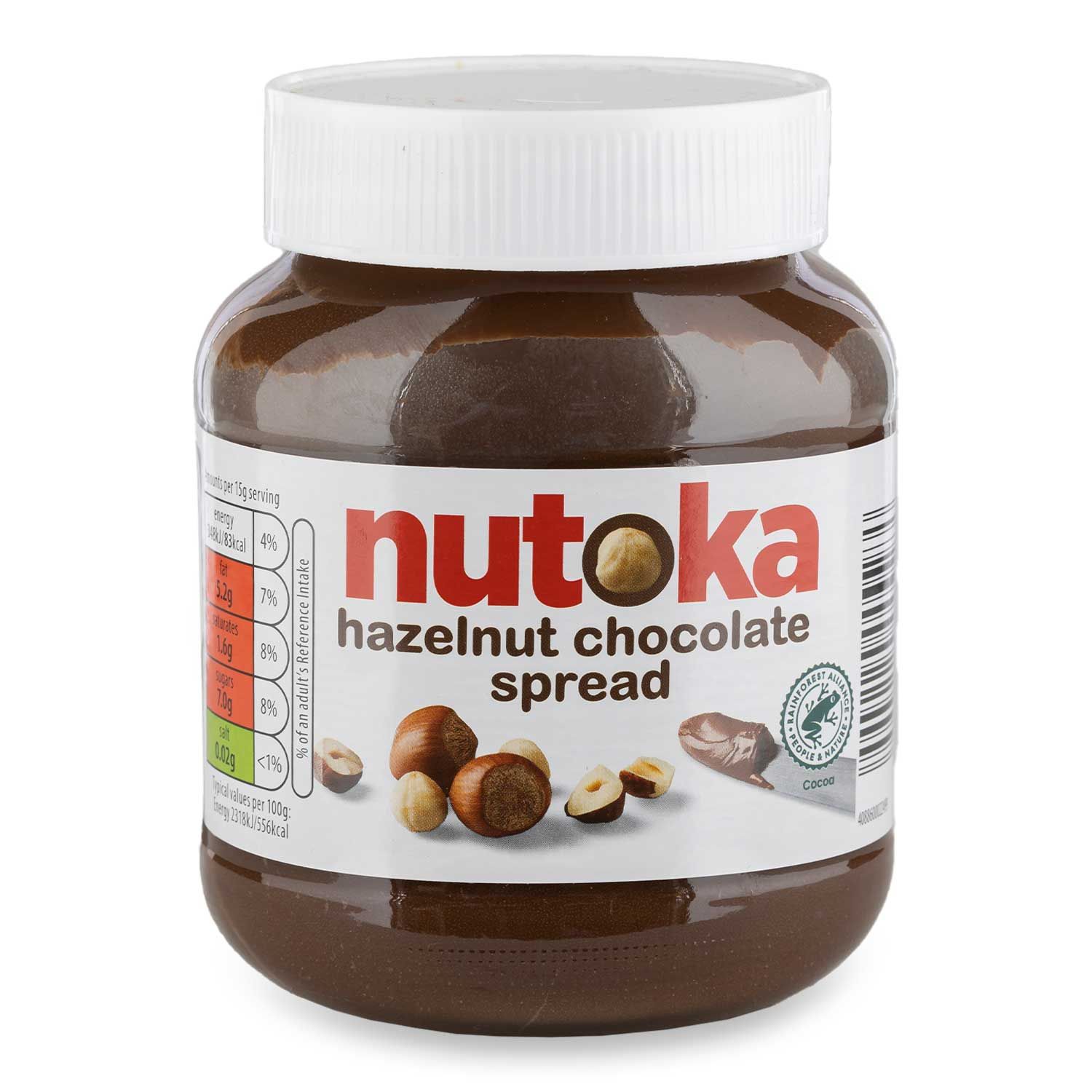 Nutoka Hazelnut Chocolate Spread 400g Uk 🇬🇧