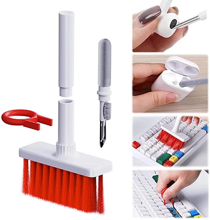 Cleaning Brush for Keyboard and Earphone, Keyboard Cleaner Brush Kit, 5