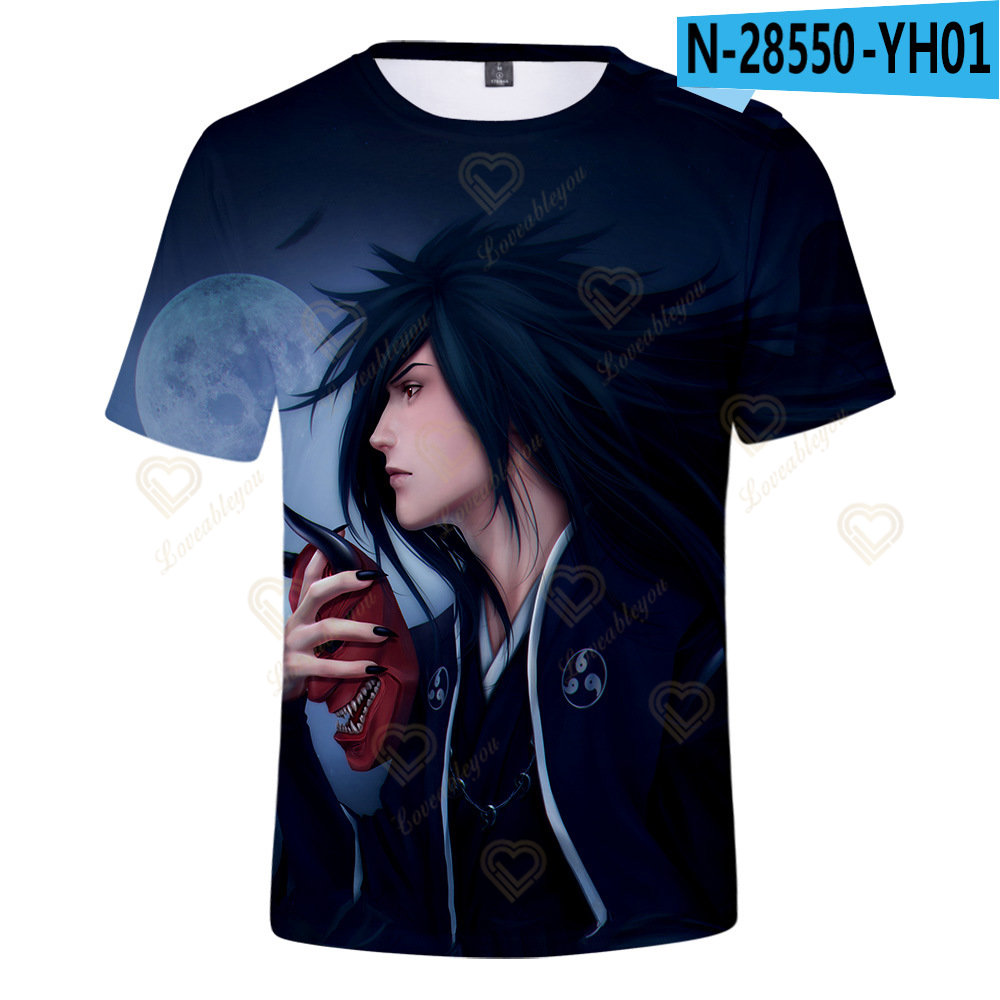 Anime Naruto manga T-shirts Kakashi Hatake black T shirt men women casual Gothic hip hop short sleeve streetwear tops tees. 