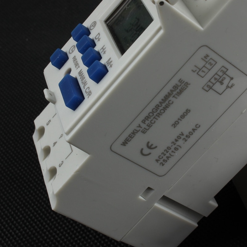 Tp8a16 Timer switch din rail digital weekly programmable time switch 220V 110V 30A