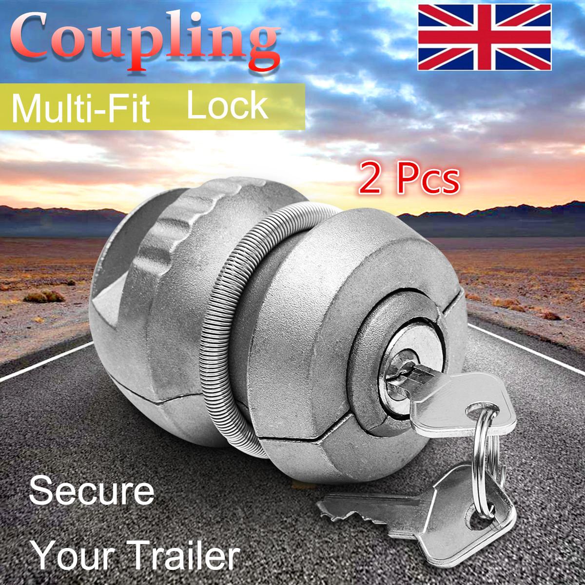 Trailer Coupling Lock Hitch 50mm Tow Ball Caravan Theft FASTPOST /& WARRANTY