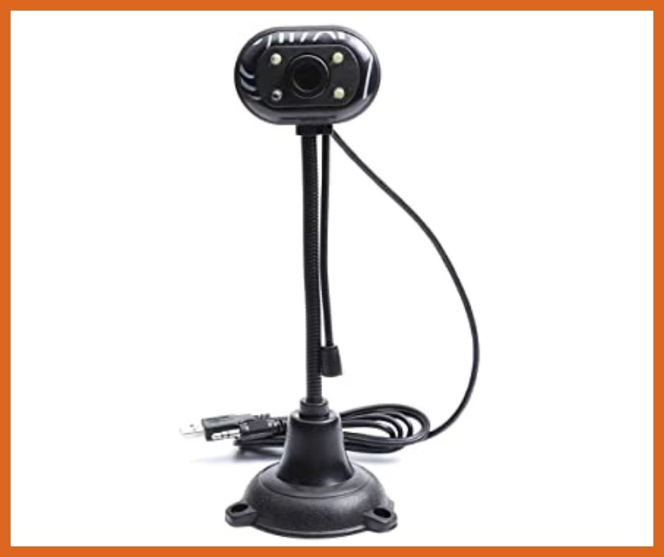 Web Camera with Mic Webcam with Mic Versatile Computer Video Camera Web Desktop Stand HD Teaching Plug & Play USB Webcam Built-in Microphone. 