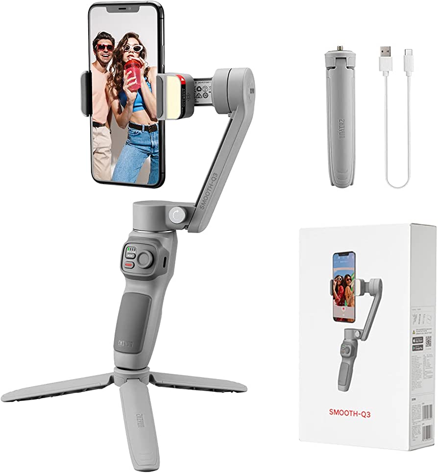 Zhiyun Smooth-Q3 Smartphone Gimbal Stabilizer. 