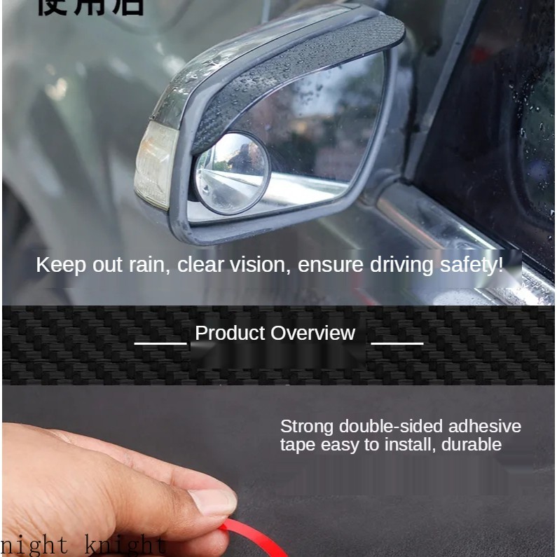 Night Knight MazdaCar Rearview Mirror Rain Eyebrow Suitable For Mazda speed CX-30 CX-8 Mazda3 CX-3 CX-9 Mazda6 CX-5 Mazda2. 