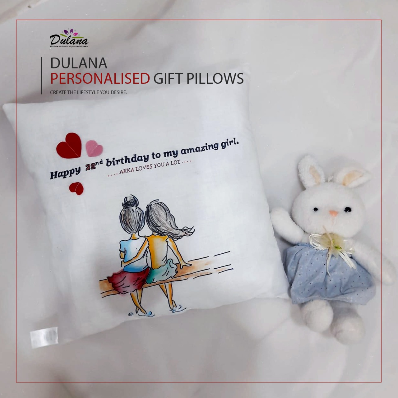 gift pillow. 