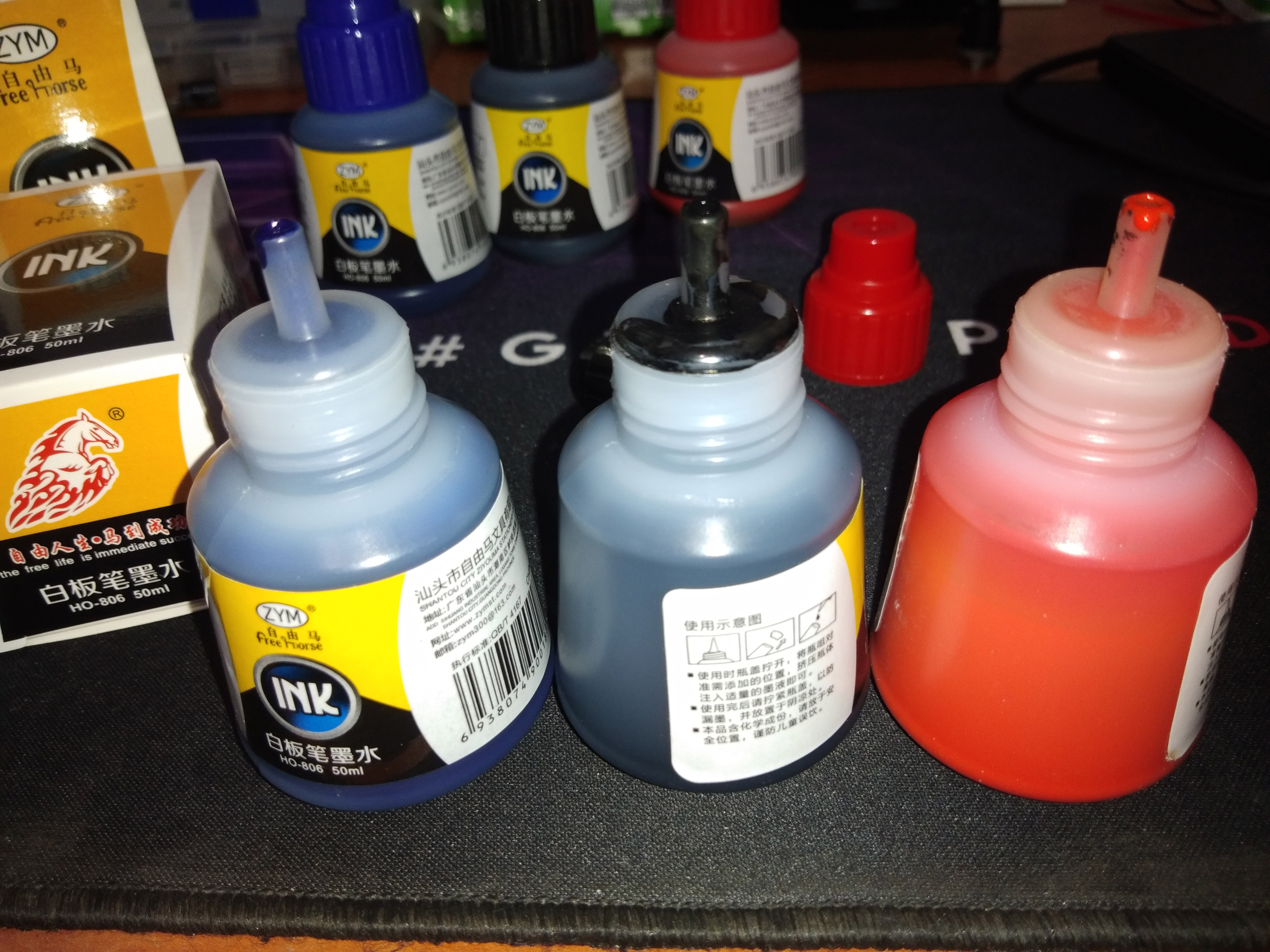 Whiteboard Markerpen refill ink | Whiteboard Marker pen refill ink bottles 50ml. 