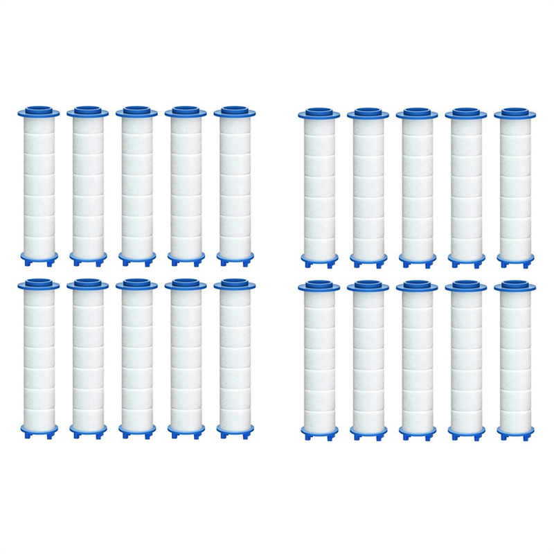 20Piece Replacement Shower Filter for Hard Water - High Output Shower Water Filter to Remove Chlorine and Fluoride Replacement Accessories