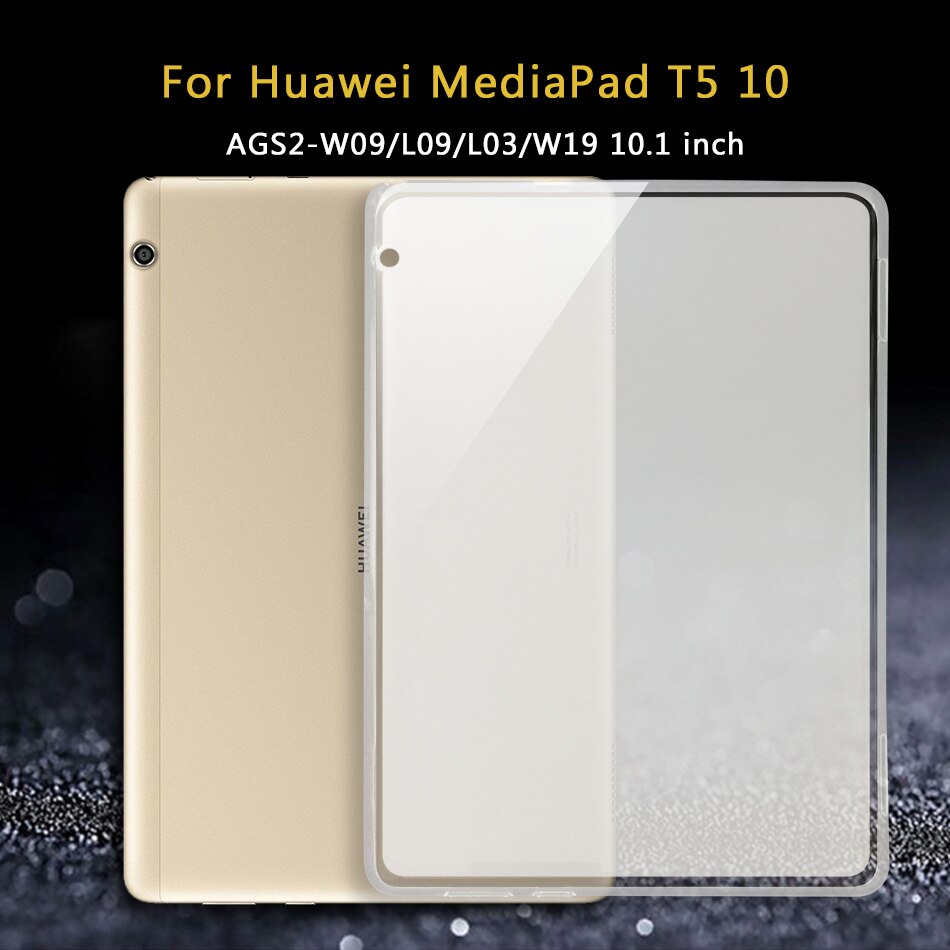 Tablet Case For Huawei MediaPad T5 10/T3 10 8/T3 7 3G wifi/Media Pad T1 7.0 8.0 10/T2 7.0 8 10.0 Pro Soft Silicon TPU Case Cover. 