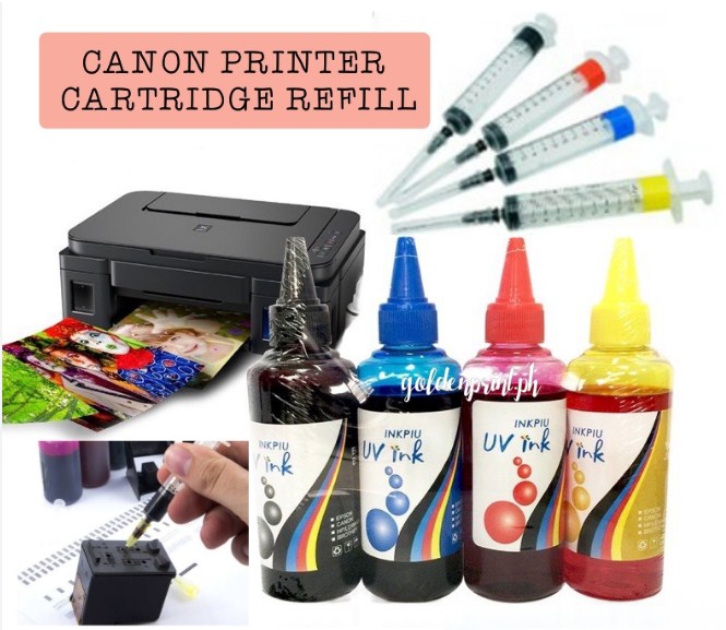 4x100 ml Ink Cartridge Refill Kit for Canon Pixma