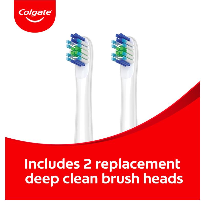 Colgate ProClinical 250R Deep Clean Rechargeable Electric Toothbrush with 2 Brush Heads. 