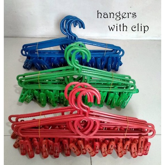 Hanger w/Sipitan w/10 Jumbo clips 6PCS/SET