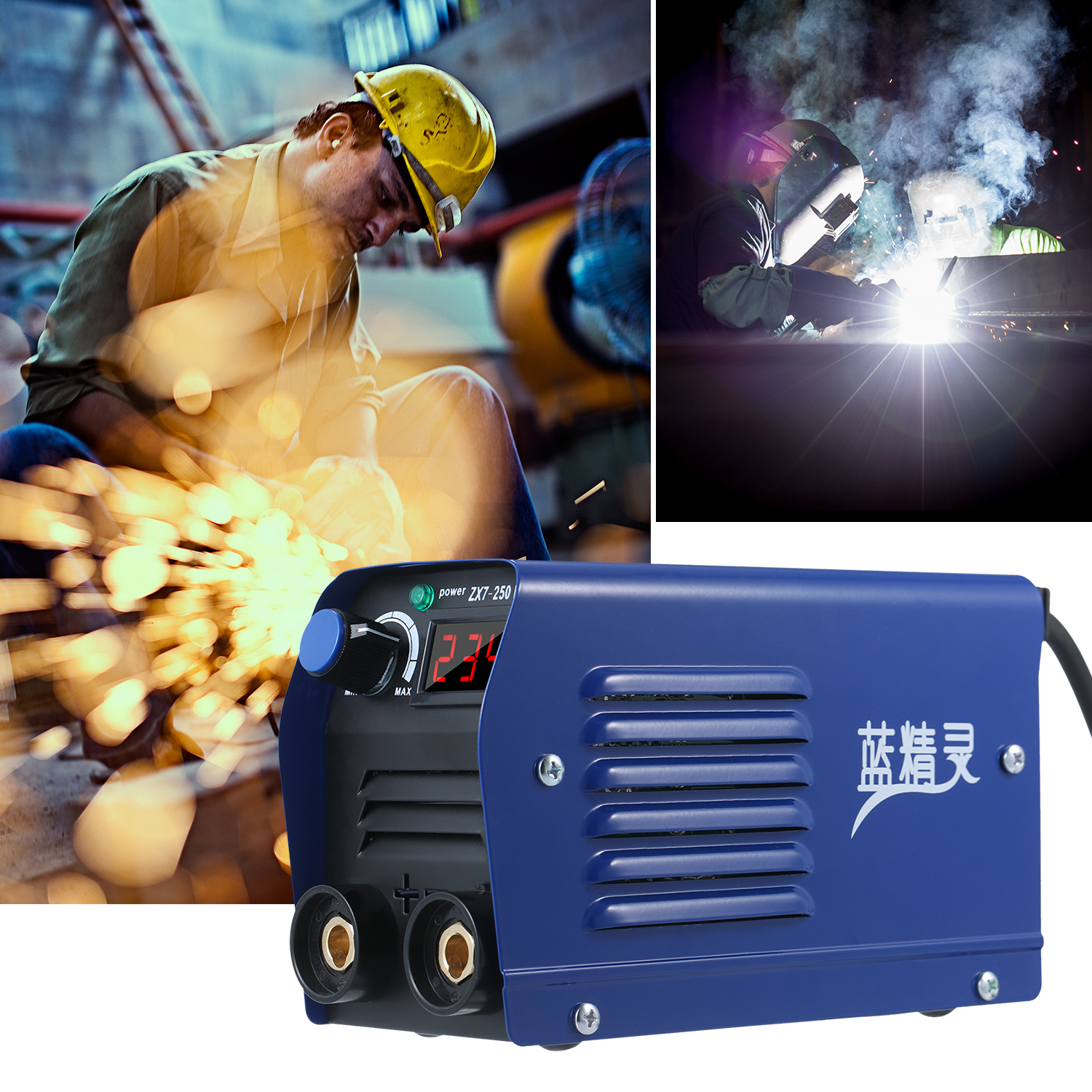250 Amp Arc Welder Digital Inverter IGBT Stick 220V Mini Portable Electric Welding Machine with LED Display Quick Connector for Beginner. 
