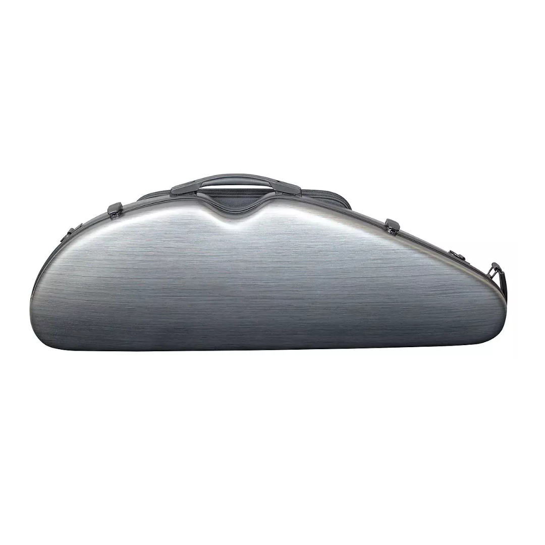 Half Moon Model Violin Case 4/4 Mixed Carbon Fiber Strong & Light case with Hygrometer. 