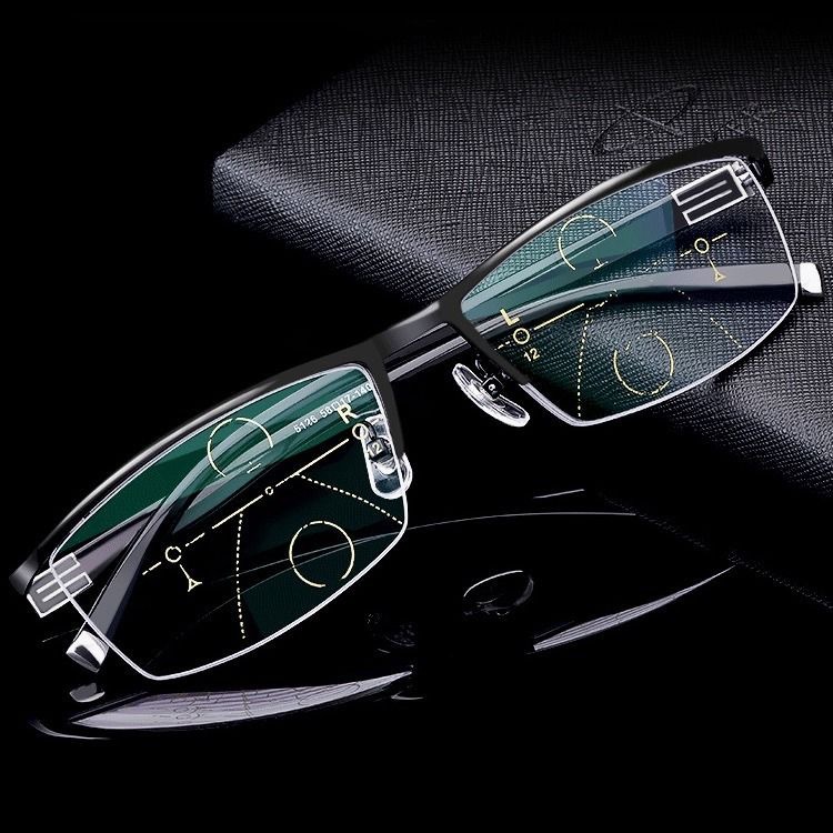 xin New Adjustable Vision Bifocal Transition Photochromic Progressive Reading Glasses Multifocal Eyeglasses UV400 Sun glasse mountain climbing. 