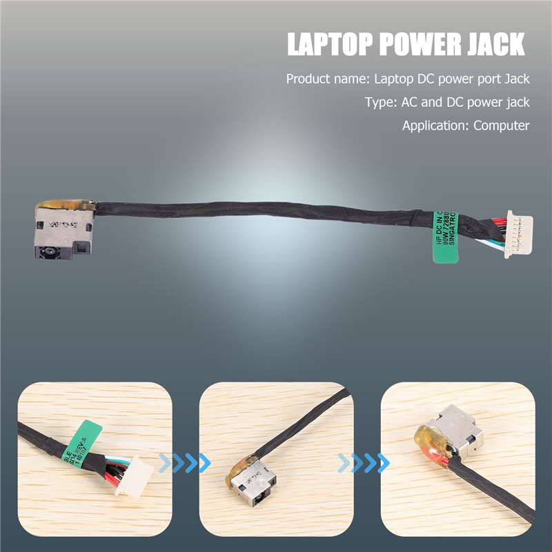Laptop Power Jack Cable Socket for HP 240 246 250 255 G4 G5 799736-F57 813945-001 DC Jack Replacement. 