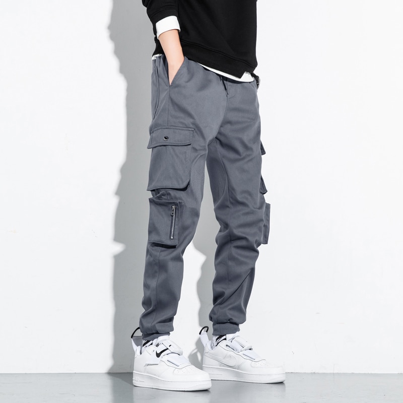 Fashion Harajuku Multi Pocket Men Pants 