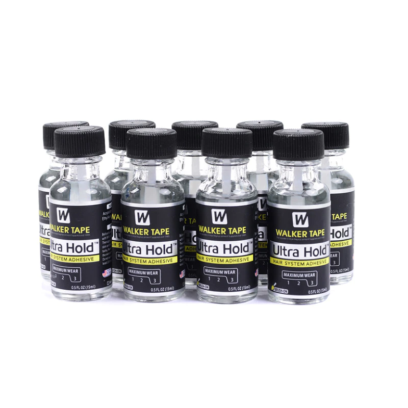 3 bottles Ultra Hold Brushon Liquid Bond Hair System Adhesive Silicone