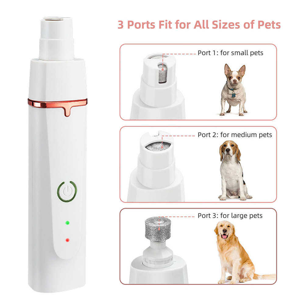 ARELENE Professional Silent Cat Dog Hair Trimmer Paws Nail Grinder Animal Foot Hair Cutter Remover USB Rechargeable Pet Grooming. 