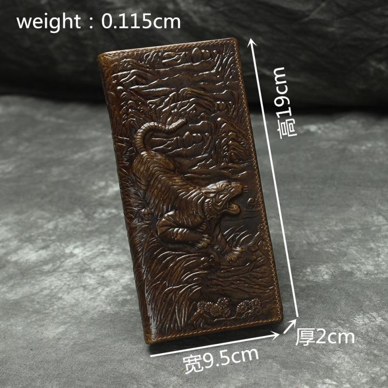 【BestGO】Royal Bagger Long Wallet Purse For Men  Cow Leather Fashion Clutch Bags Retro Multifunction Handbag Business. 