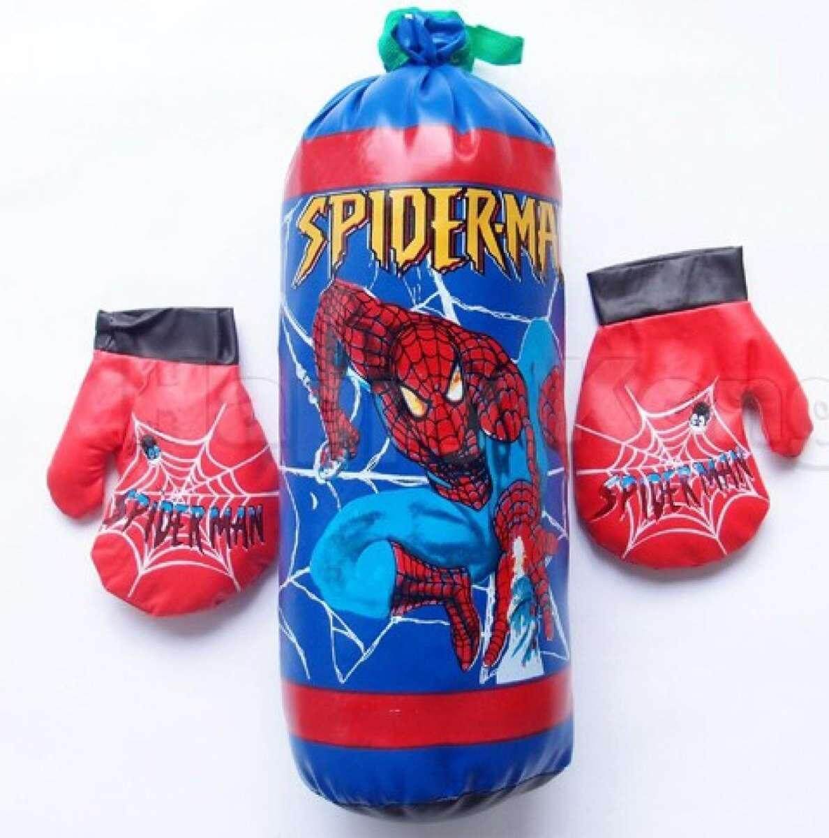 Kids Spiderman Punching Bag With Gloves Daraz.lk