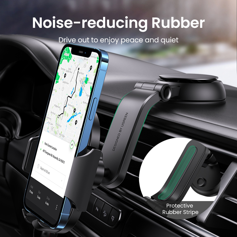 UGREEN Car Phone Mount Dashboard Cell Phone Holder Compatible with iPhone 12 11 Pro XR X XS Max 8 7 6 Plus 6S, Samsung Galaxy S20 S10 S9 S8 Plus Note 10 9 8. 