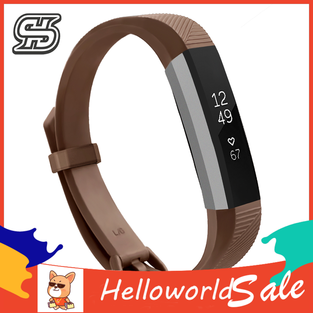 Replacement Solid Color Soft Silicone Watch Strap Wristband For Fitbit Alta  Hr