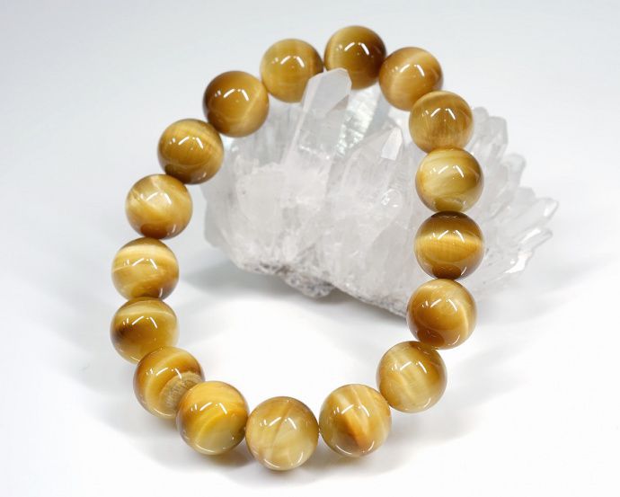 golden power stone bracelet