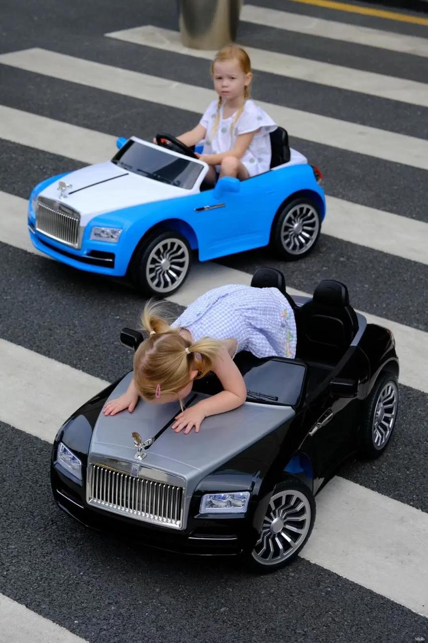 INeedz Kids ROLLSROYCE Battery Operated Ride on Car for Kids with 5 Motors, Music, Spring Suspension and Swing, ISI Certified (Black) | INeedz CCS 495