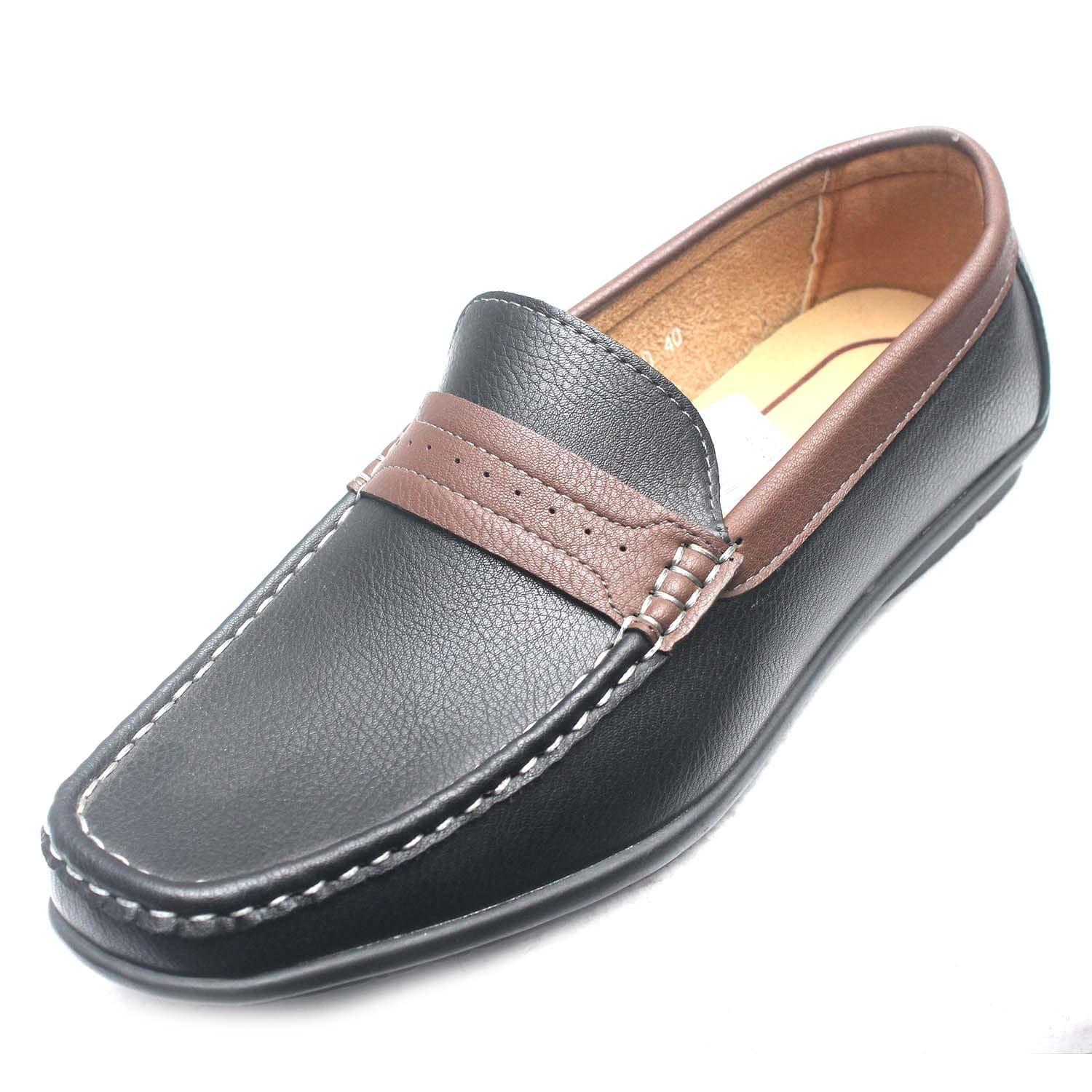 mens casual dress shoes black