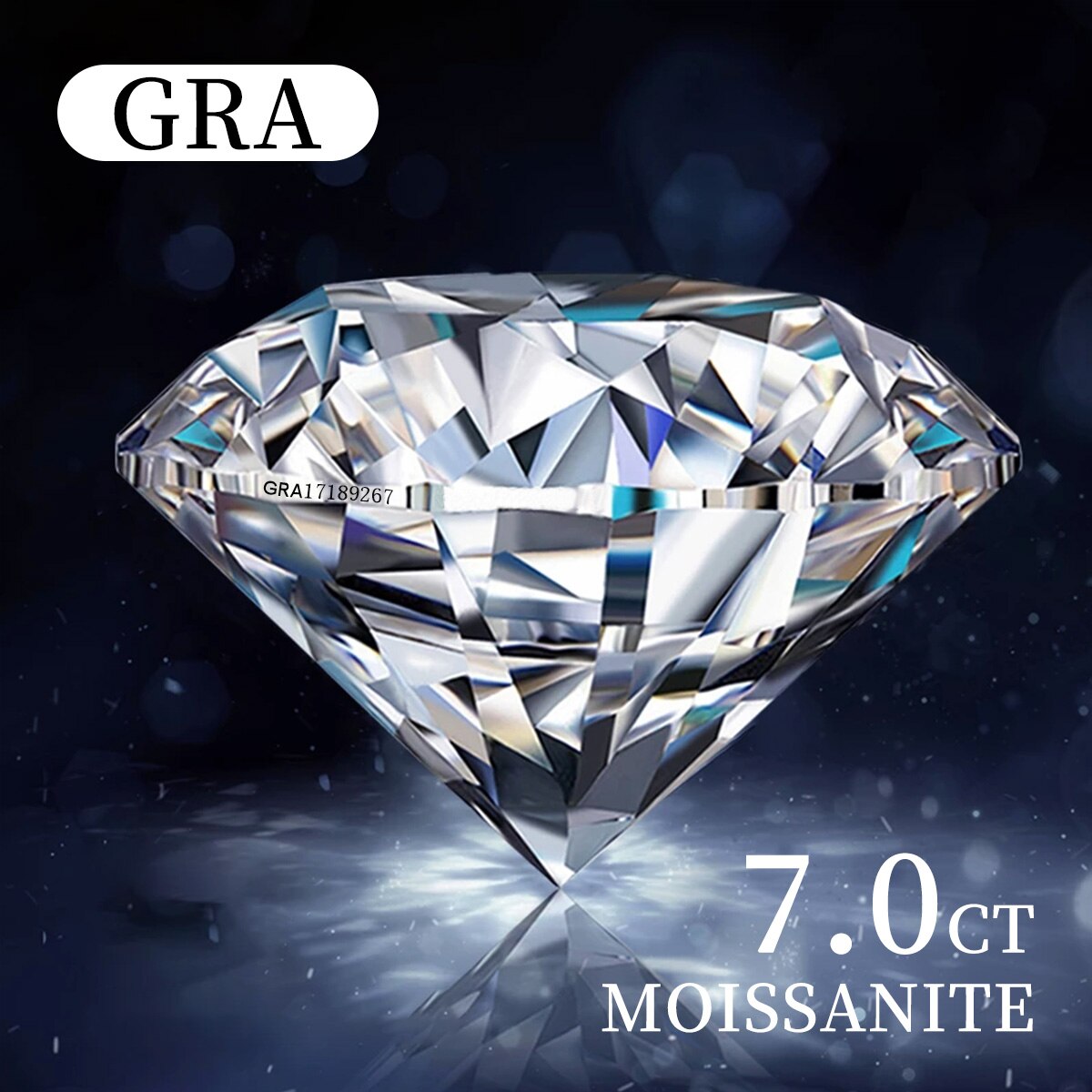 Promotion Real Moissanite Loose gemstones D Color VVS1 3EX White Round Cut Lab Created Diamond with GRA Certified Factory Price. 