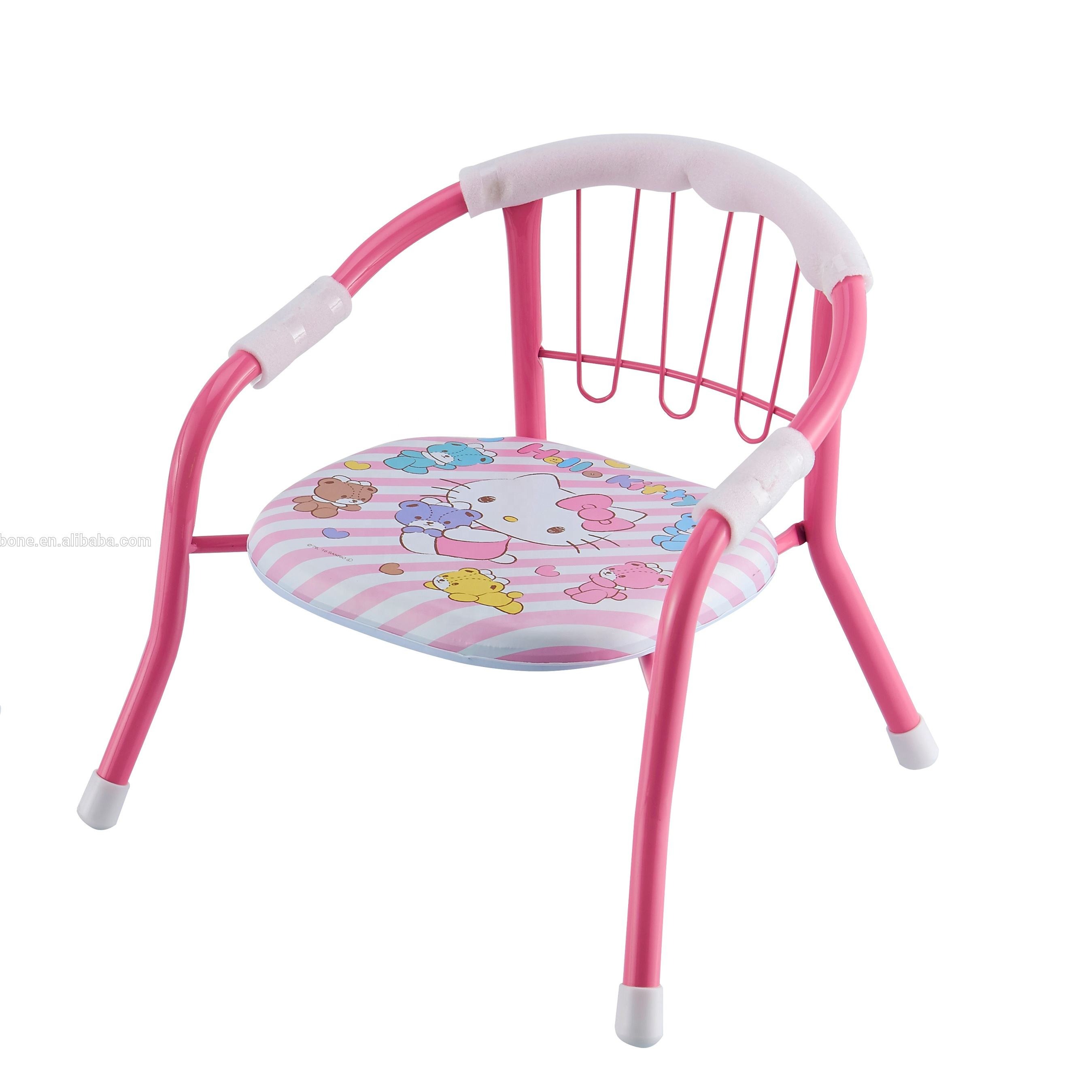 Steel Feeding Chair 550 | Portable, Stackable, Lightweight Chair with Food tray | Multicolour | |Blackkito|. 