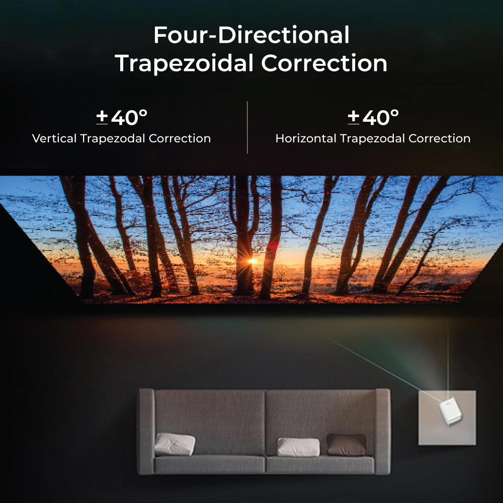 WANBO T2 Max Android 9.0 Native 1080P 250ANSI Lumens 1080P Projector(Xiaomi). 