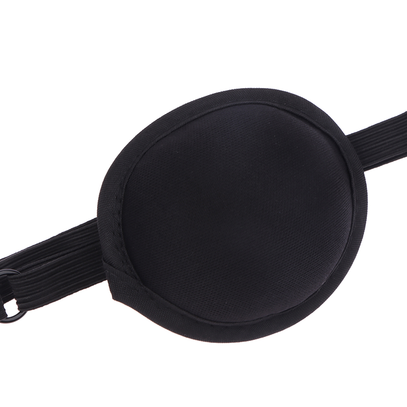 Pirate Eye Patch Unisex Black Single Eye Patch Eyepatch One Eye Washable Adjustable Concave Eye Patch Kid Pirate Cosplay Costume Huiye. 