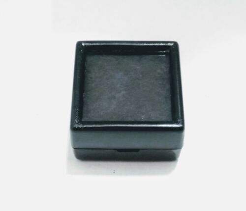 Gem Box half inch white and black gem box with glass and sponge premium quality 1 inch * 1 inch. 
