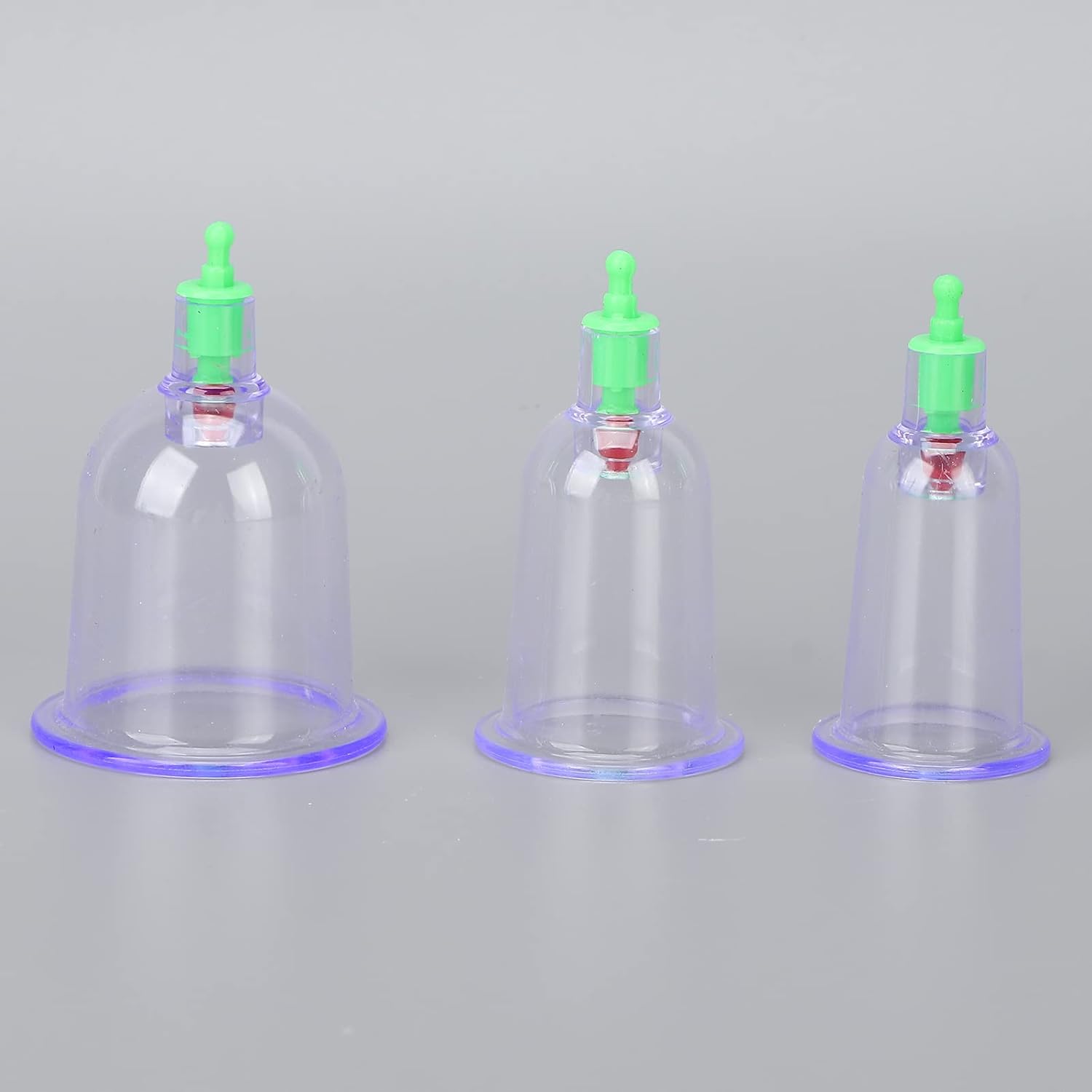 6pcs Cupping Cup,Professional Cupping Therapy Set Plastic Vacuum Suction Cup with Hand Pump for Back Neck Pain. 