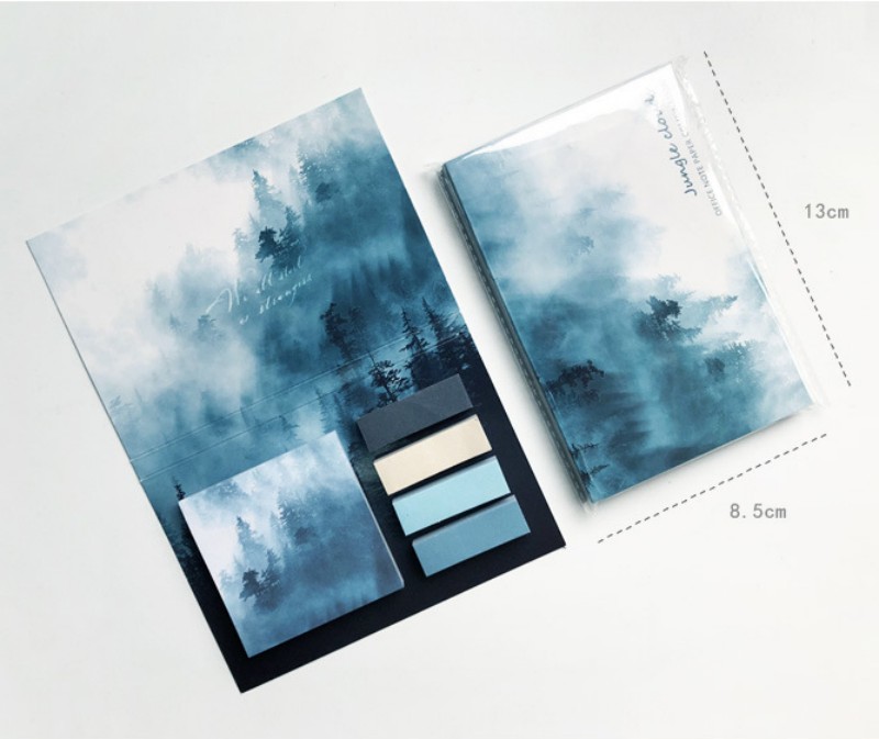 RHS Online 325PCS Forest Sea Series Sticky Memo Pad Sticky Notes Set Album Diary Journal Craft Decorative DIY Scrapbooking. 