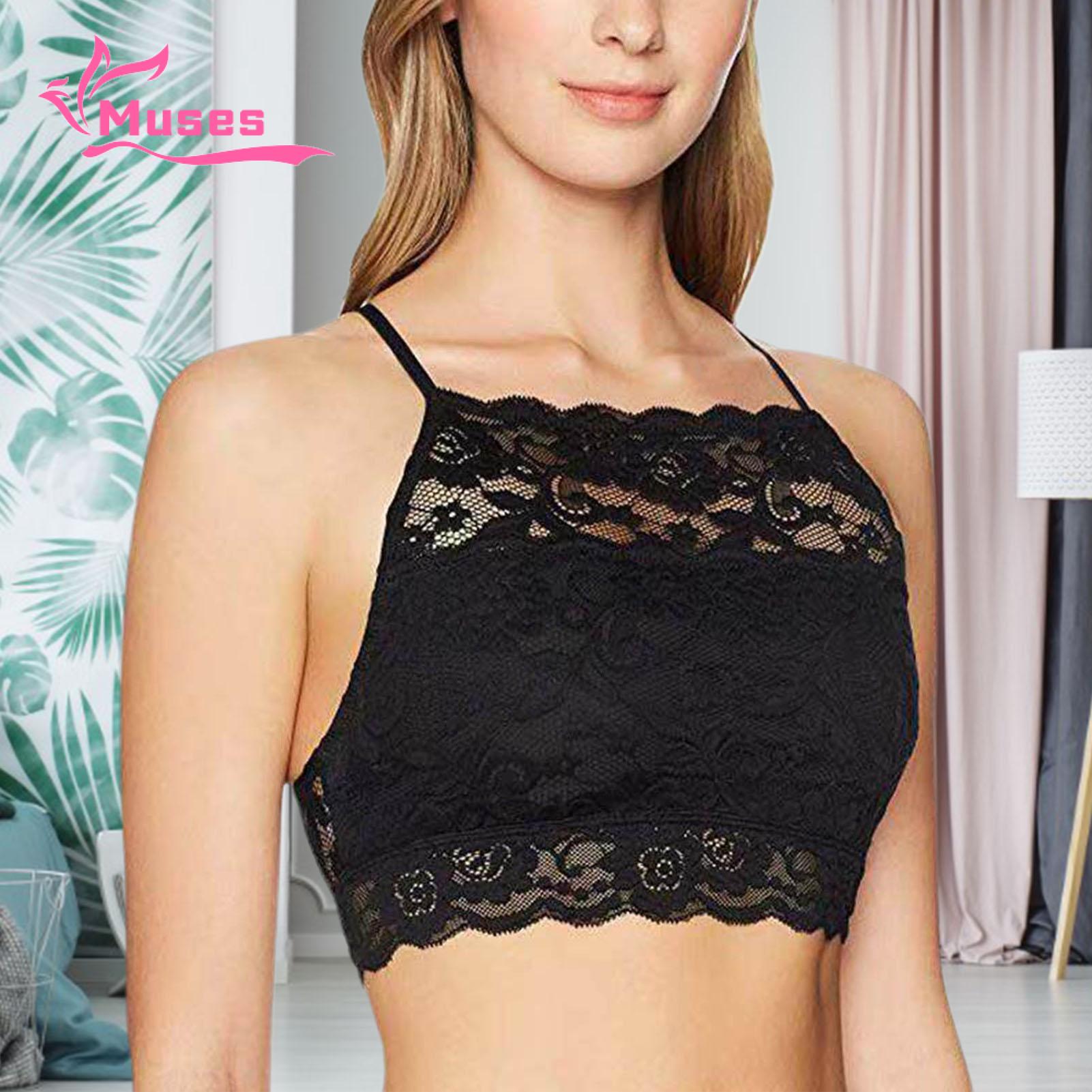 Muses Mall Thin and breathable lace fabric will keep you feeling cool in hot summer. The bandeau design can show off your collarbone very well.. 