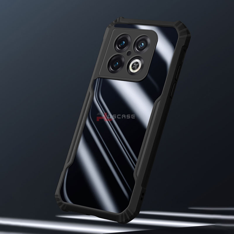 PlusCase for OnePlus 10 Pro 5G Case Air Cushion Hard Clear Shockproof Back Cover. 